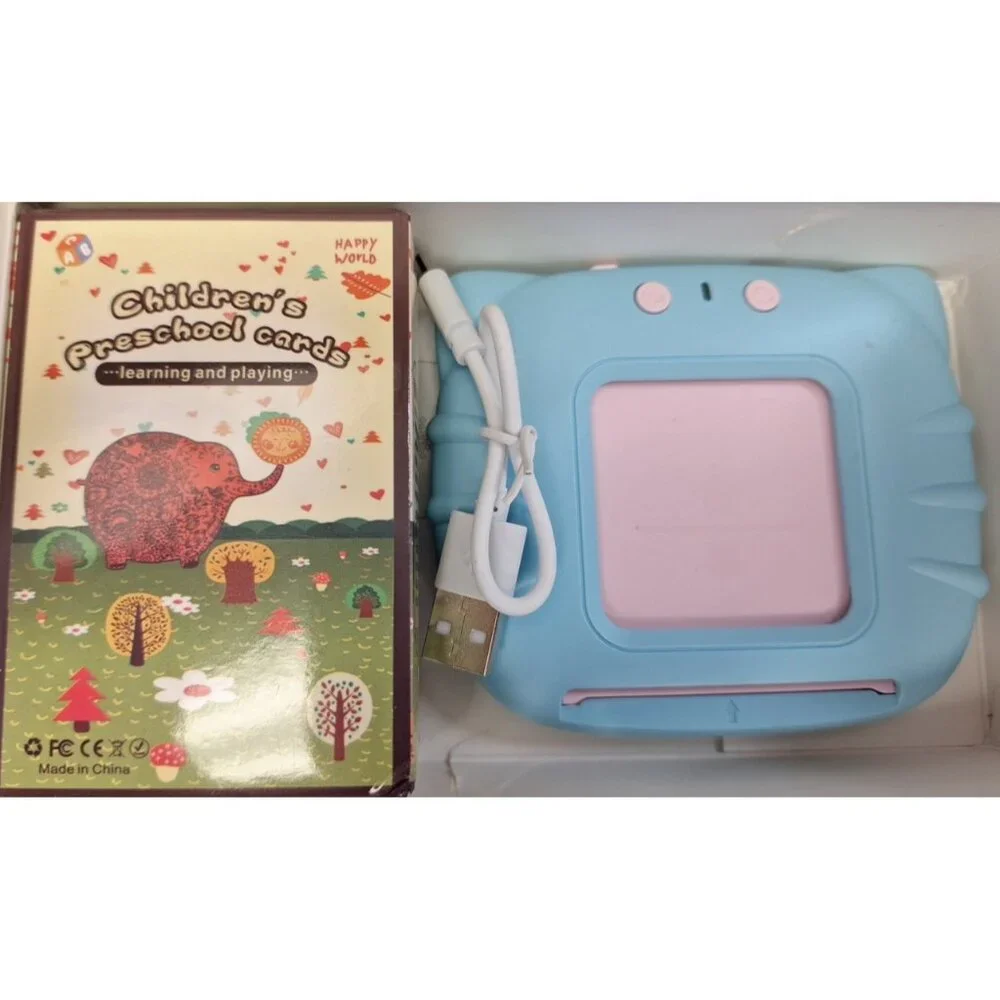 Card Early Education Device New With charger, holder and cards Speaks The Words